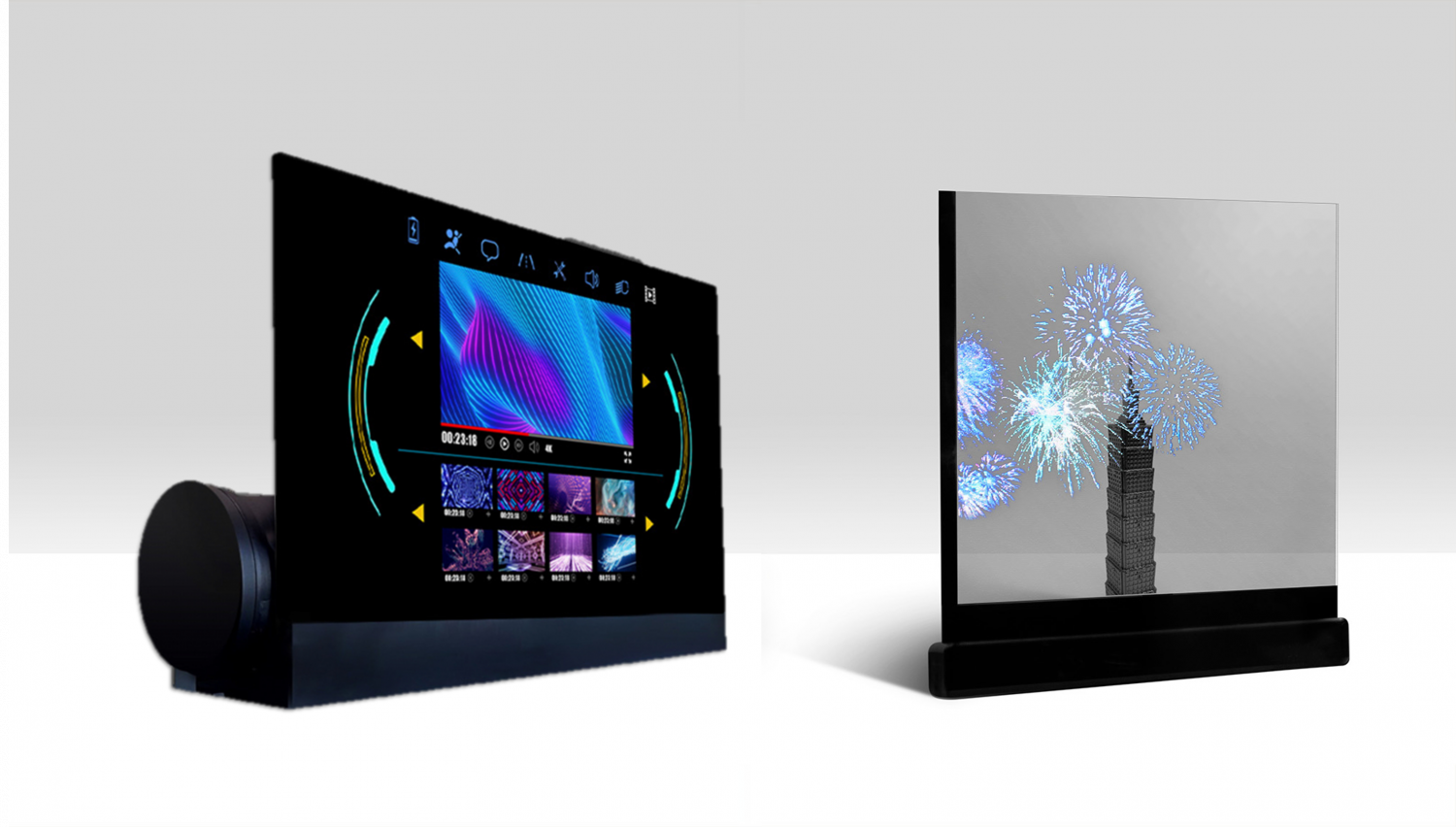 可捲式、折疊性、高透明